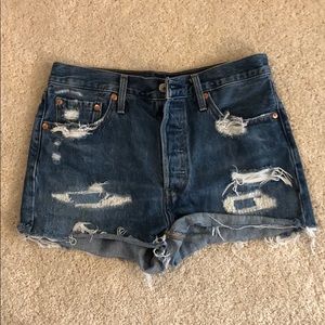 Free people Levi’s 501 jean shorts